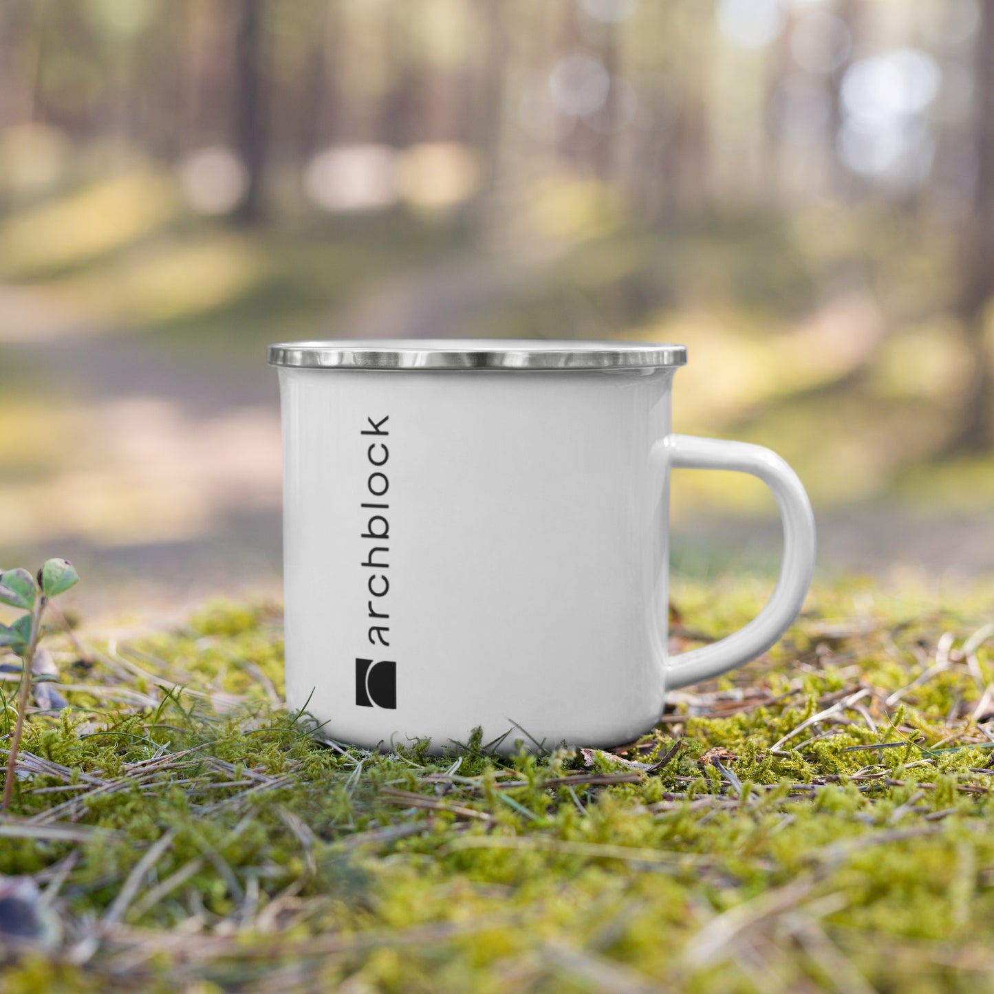 Archblock Enamel Mug